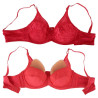 CrossGearX Soutien-Gorge Spécial Prothèse Mammaire BRACE Rouge